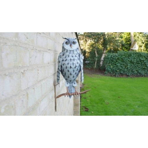 Metal Handmade Wall Hanging Owl Home Shop Display Or garden Ornament (3725)