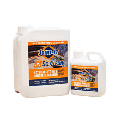 Joint-It So Clean   Multi-purpose Cleaner for Natural Stone and Concrete paving, paths, roof tiles and walls.